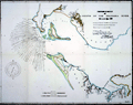 Antique chart of the mouth of the Columbia River.