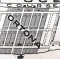 Map of Ortona, Florida development on the east coast.