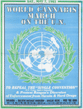 World Cannabis March on the U.N. poster from 1983.