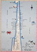 Pictorial map of Duck, North Carolina from 1983 by M. Price.