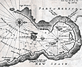 Rare chart of the Gulf of Nicoya in Costa Rica.