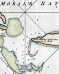Rare plan of the entrance to Mobile Bay, Alabama from 1896.