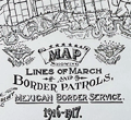 Rice map March and Border Patrol Mexican Expedition 1916 - 1917