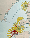 Lighthouse chart or map of the province of South Australia 1885