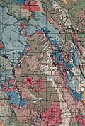 Geologic map of Colorado, USA from 1931.