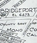 Hayden Fisherman's map Northern Mono County with Bridgeport, CA