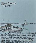 Sketched map of the New Hampshire Seacoast region 1974.