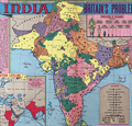 Map of India referred to a "Britain's Problem Child".