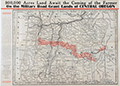  Map of Oregon grant lands along the Santiam Wagon Military Road.