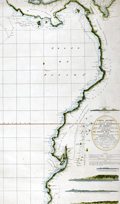 Nautical chart of the northwest coast of South America 1800.