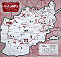 Pictorial tourist map of Afghanistan by the Afghan Government, 1960.