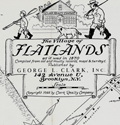 Historical advertising map of Village of Flatlands by Nelsons. 1944.