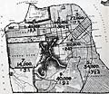 Schussler's proposal for a Twin Peaks tunnel in San Francisco, 1911.