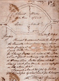 1786 MS map Cedar Island, Georgia by Surveyor-General Thomas McCall