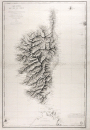 Antique chart of Corsica, Bonifacia, Ajaccio in the Mediterranean