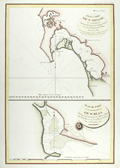 Chart of the harbors of San Diego, California and San Blas, Mexico