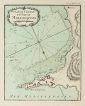 Antique port plan du Chateau et Port de Marzalquivir, Algeria.