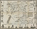 Antique chart of approaches to Liverpool and Birkenhead, England