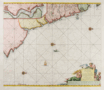 Antique Chart of northeast England near Newcastle and Tyne River