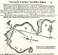 Antique chart of the harbor and anchorages near Cartagena, Spain