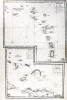 Antique French nautical charts of the Bahamas and Antilles