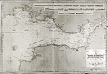 Antique sea chart of Bristol Channel with southwest Wales and England