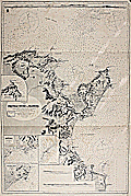 Antique navigation chart for the Coast of Tunisia, Africa