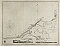 Chart of the coast of Egypt including Aboukir Bay and the Nile River