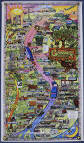 1991 Greeville Avenue Dallas Texas Pictorial Map