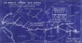 Blueprint road map of Salome with Arizona and California. D.W. Hall.