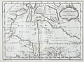 Antique French map of Hudson Bay Canada