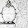 Rare chart of the rivers, streams, and canals of Southern France.