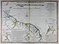 Antique chart of South America : Guyana, Suriname, Venezuela, Brazil