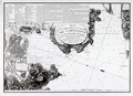 Antique chart or port plan of Cartagena Spain on the Mediterranean Sea