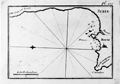 Antique large scale chart of Beirut, Lebanon