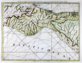 Antique Brtish chart of southern Mexico and Guatemala