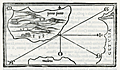 Very early map of Porto Santo island in the Madeira archipelago.